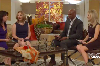 Laurie Berzack appearing on Charlotte Today