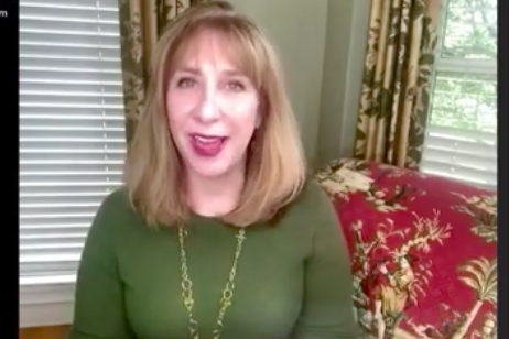 Laurie Berzack appearing on TV