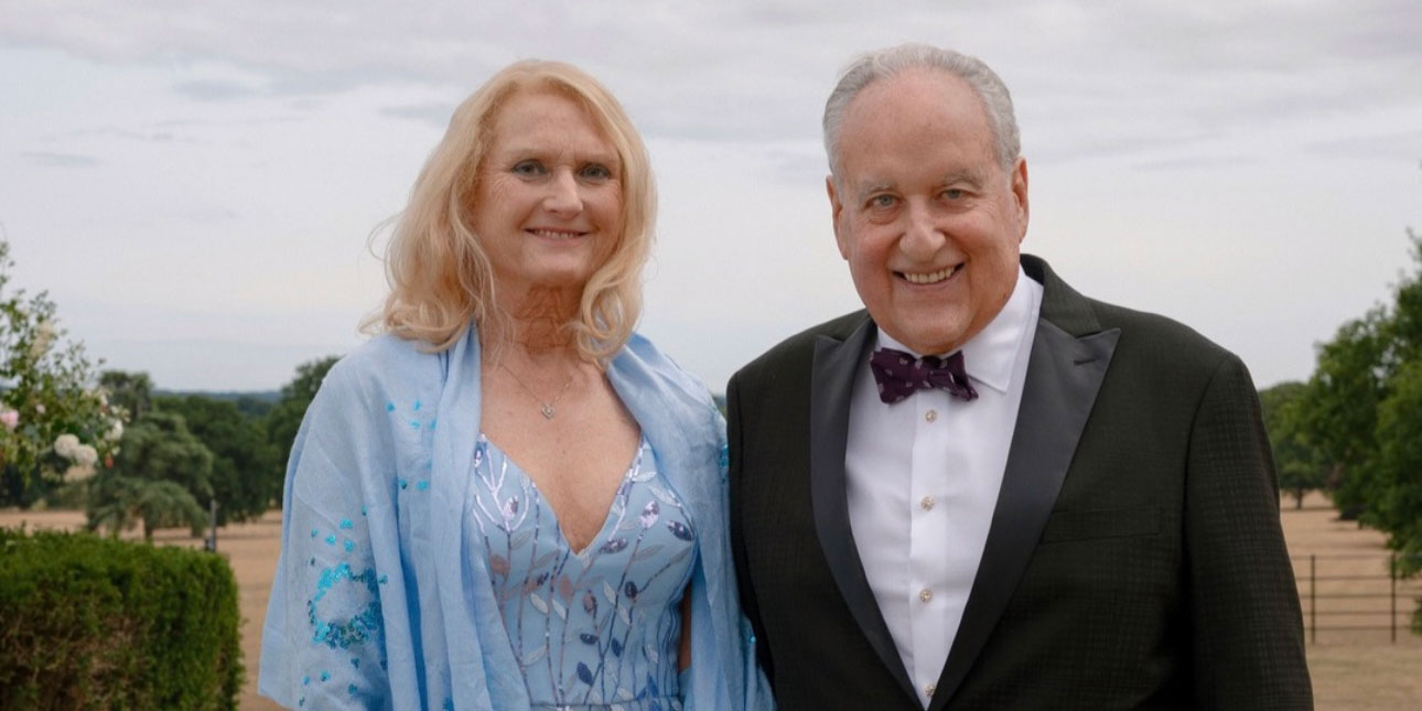 mature couple in formal wear