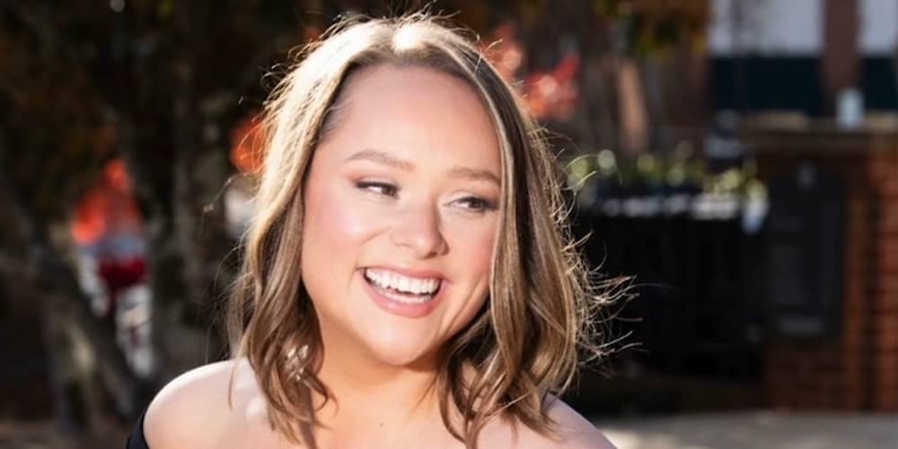 smiling blonde woman